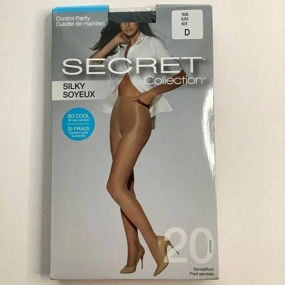 3/$25 SECRET So Cool Control Sheer Tights - Picture 1 of 11
